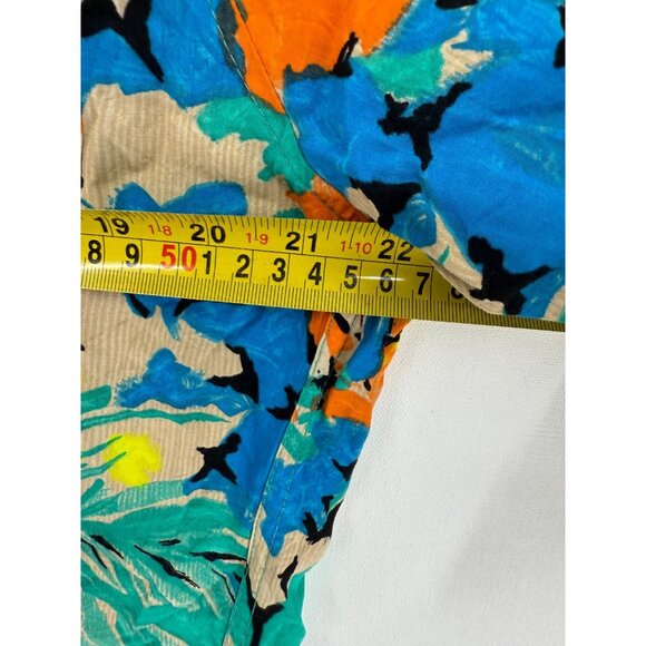 Vtg Jams World Prod Dev Comm Team Hawaiian Shirt Mens L Floral AOP Aloha Rayon - Picture 4 of 5